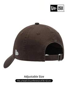 New Era 棕色 Address Logo 棒球帽，工裝風老爹帽，UPF50+ 防曬，男士街頭風 - 巧克力棕 - 查看 6