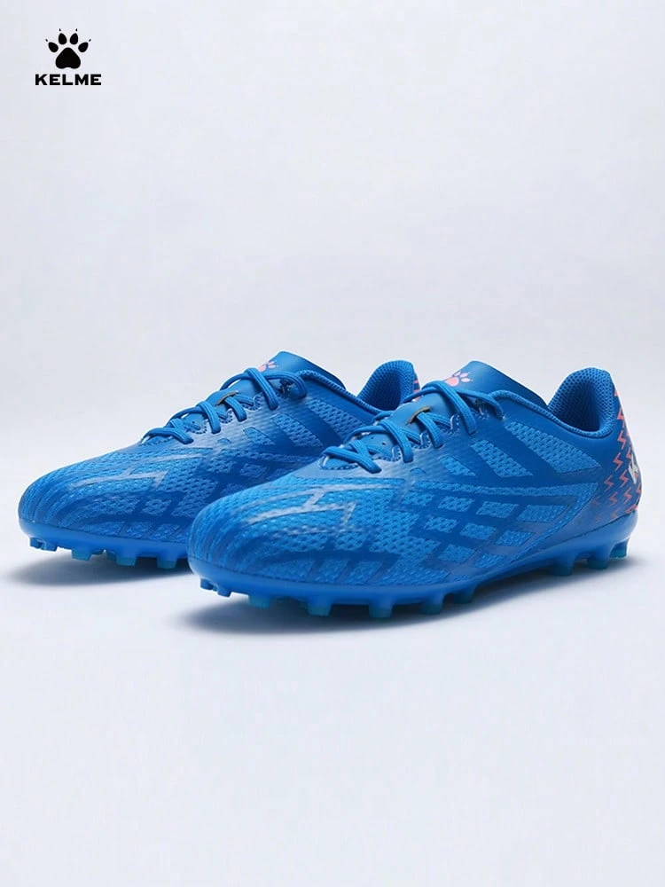 KELME 成人男款 MG 透氣短釘足球訓練鞋 - 寶藍色 - 查看 1