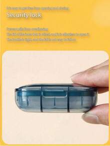 便攜式極簡藥丸收納盒，藥瓶圖案與「Take A Pill」文字 - 3格藥物收納盒，適合居家使用，亦適合旅行與出差。迷你便攜藥盒，防水防潮，可用於存放、戒指及其他小物品。父親節、開學季與教師節的絕佳禮物選擇。 - 彩色 - 查看 10