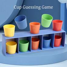 Position Swap Cup Game, Focus Training, Parent-Child Interactive Toy, Easy Storage, Durable And Drop-Resistant, Hand-Eye Coordination Wooden Toy, Suitable For Boys And Girls - Multicolor - View 4