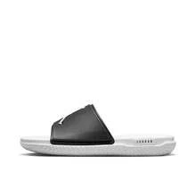 Nike Jordan Jumpman Slide White/Black Comfortable Breathable Durable Versatile Non-Slip Sandals Men's FQ1598-010 - Black and White - View 4