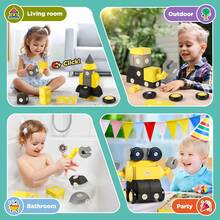 Soft Building Blocks For Toddlers 1-3, Montessori Sensory STEM Toy, Colorful Stacking Blocks Set For Preschool Learning & Fine Motor Skills - Multicolor - View 5