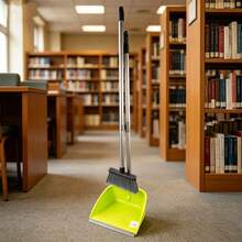 Household Broom Set, Foldable Telescopic Broom And Dustpan, Microfiber Cleaning Sweeping Combo, Suitable For Kitchen, Bathroom, Garden Cleaning - A - View 7