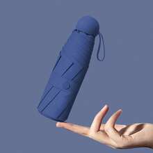 Mini Ombrello - Impermeabile, Portatile, Leggero, Protezione UV, Resistente al Vento, Design Pieghevole Facile da Trasportare con Borsa per Attività all'Aperto, Viaggi e Uso Quotidiano - A - Visualizzare 12