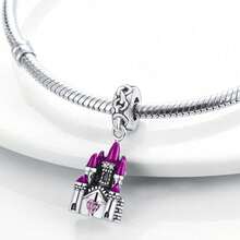 1 Piece Of S925 Sterling Silver Travel-Themed Bead Featuring An Original Design Of A Hot Air Balloon, Eiffel Tower, And Cruise Ship; An Enamel Pendant With Diamond Accents; Suitable For Bracelets And Necklaces; A Global-Themed Souvenir Accessory For Crafting; Captures Travel Memories; Perfect For DIY Projects And Everyday Wear - Multicolor - View 4