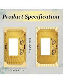 80/40pcs Gold Scratch-Off Stickers, Blank Gift Coupons, Suitable For Small Business Coupons, Holiday Party Supplies, Birthday Party, Holiday Party, Party Games And Raffle Games - One Size Fits All - View 8