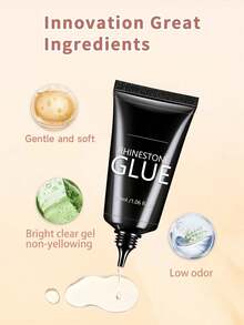 GLOZ 3件組/套 30ml 釘珠美甲凝膠，超強凝膠指甲油，適用於美甲裝飾、3D美甲、亮面凝膠、寶石美甲、鑽石美甲，需UV/LED固化，美容禮物 - 無色 - 查看 8