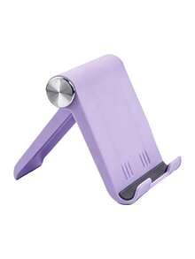 Portable Foldable ABS Desktop Phone Stand | Travel Essential: Lightweight Mini Smartphone And Tablet Holder | Easy To Store Travel Accessory - Multicolor - View 7