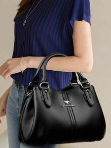 Dedoo 2026 Mother's Day Top Choice Handbag, High-Quality Luxury Designer Crossbody Bag, Large Capacity Solid Color Shoulder Bag - Black - View 5