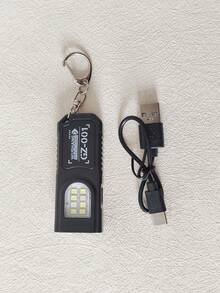 1pc Portable USB Rechargeable Hands-Free Flashlight | Mini Keychain Light With Bottom Magnet, Pen Clip Design, 5 Lighting Modes, Multifunctional Emergency Lamp, Hanging Hook Tent Light, Suitable For Travel, Camping, Fishing - Mini Keychain Light - View 11