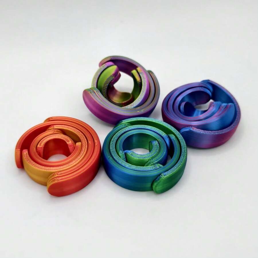 1pc 3D Printed Novelty Spinning Fidget Ring, Adult Fun Gift - Made Of ...