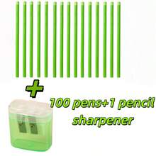 Customizable HB Green Barrel Black Wood Pencil, 3mm Thick Lead Core, Break-Resistant, Smooth Writing, Comes With Pencil Sharpener, Suitable For Drawing, Writing, Exams, Drafting, Sketching And Other Basic School Supplies - Multicolor - View 13