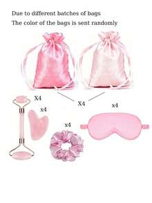 Bộ 40 chiếc/20 chiếc phụ kiện tiệc ngủ Pillow Party, tiệc Ngày của Mẹ, gồm dây buộc tóc, mặt nạ mắt, băng đô tóc vải organza, bộ làm đẹp - phù hợp làm quà tặng sinh nhật - Nhiều màu - Xem 12