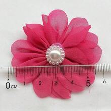 25pcs Fabric Ribbon Flowers Bows Appliques Bulk A445 Multi - color by - Multicolor - Ver 1