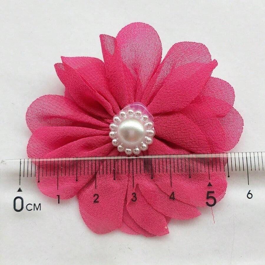 25pcs Fabric Ribbon Flowers Bows Appliques Bulk A445 Multi - color by - Multicolor - Ver 1