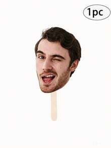 Personalized Oversized Photo Props: Custom Handheld Face Silhouettes And Pet Portraits-Ideal Photo Props And Fun Accessories For Bachelor/Bachelorette - Multicolor - View 11