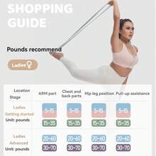 5-85磅多級乳膠健身阻力帶,適用於瑜伽力量訓練,便攜式多功能健身房運動阻力帶,男女通用,引體向上輔助帶,長款高彈性拉伸帶 - 彩色 - 查看 7