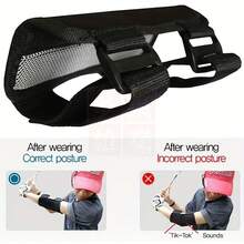 Corrector de Postura para Golf con Brazo Flexionado y Alerta - Negro - Ver 6