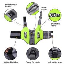 Dog Life Jacket, Large Dog Swimming Boating Life Vest, Suitable For Small Medium Large Dogs, Reflective Dog Life Jacket Life Buoy Swimsuit, With Rescue Handle, High Buoyancy - Multicolor - View 4