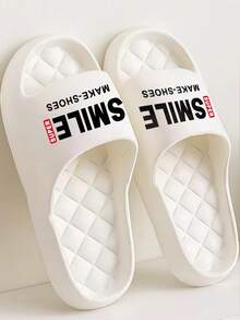 Sandalias EVA de estilo crema de lujo ligero, paleta de colores suaves + textura delicada, mejora la felicidad del hogar - Blanco - Ver 5