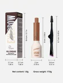 Pudaier Kuas Alis dan Pomade Alis 2-in-1 Dua Ujung, Dengan Kuas Alis Dua Ujung, Mudah Dibentuk, Presisi, Alami, Alis Terbentuk Seperti Rambut yang Lebat, Tahan Air, Anti Luntur, Tahan Lama, Cocok Untuk Pemula, Hadiah Makeup Wanita - 01 - View 10