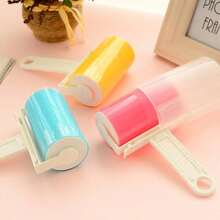 2/1pc Washable Lint Roller With Cover, Reusable Pet Hair Remover, Clothing Lint Roller, Portable Dust Roller, Suitable For Sofa, Carpet, Bedding And Car Seats, Multi-Functional Home Care Tool, Travel Cleaning Accessory, Gift For Pet Owners And Families - Multicolor - View 4