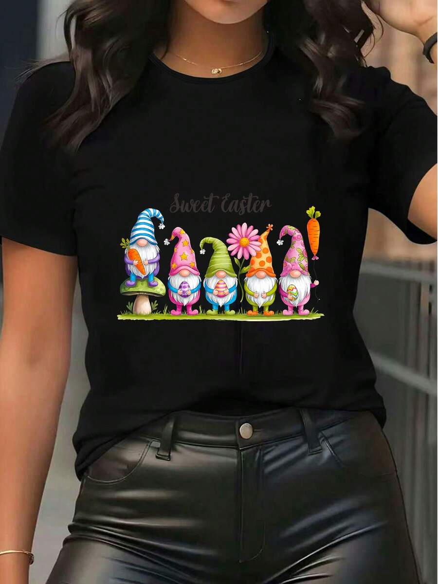 Women T-Shirts - Black - View 1