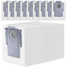 10入 適用於 Q Revo/Qrevo Pro/QrevoMaxV/Qrevo Curv/S8 MaxVUltra/S8Max Ultra/Qrevo Edge/Qrevo S/Qrevo Plus/QreVo Master/Orevo Slim 吸塵器集塵袋配件替換裝 - 查看 8