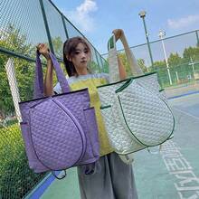 女性と男性のためのバックパック、ラケット2本とピックルボールパドルを収納、スポーツジムダッフルバッグ一晩の旅行用週末バッグ - ブラック - チェックする 4