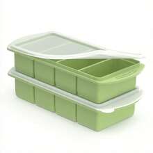 1 Cup Silicone Freezer Trays With Lids, Soup Container Style Ice Cube Trays, Easily Prepare Portioned Meals, Ideal For Storing Soups, Pasta, Sauces, And Leftovers; Dishwasher Oven - 彩色 - 查看 11
