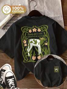 Women T-Shirts - Black - View 1
