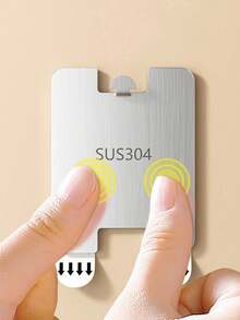 1/2pcs Stainless Steel No-Drill Hanging Hooks - Multi-Functional Photo Hooks For Picture Frames, No-Drill Album Hooks, Suitable For Walls - Multicolor - View 7