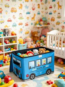 Toy Storage Box Car-Shaped Foldable Storage Bin Storage Box Children's Non-Woven Fabric Storage Box - Multicolor - View 2