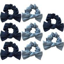 Coleteros coreanos con lazo para el pelo para mujer, cinta larga elástica a, lazos para cola de caballo, accesorios para el cabello para niña V2EQ - 8PCS-1 - Ver 10