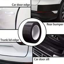 3 Rolls Of Carbon Fiber Car Protective Film – Multi-Functional Adhesive For Car Door Edges, Trunk Lids, Rear Bumpers, Side Mirrors – Waterproof And Vehicle Protection Adhesive Strips. - A - View 10