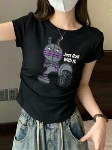Women T-Shirts - Black - View 1