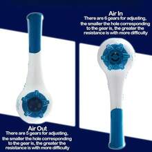 Breathing Trainer Adjustable Resistance Handheld Lung Expansion Training Tool Increase Lung Capacity Running Abdominal Exerciser - View 3