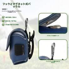 ゴルフボール掛け袋 ボール収納袋 携帯用収納掛けバッグ ミニ版ボールバッグ - ブラック - チェックする 5