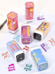 1 buah Stempel Otomatis yang Dapat Digunakan Kembali, Cocok untuk Hadiah di Kelas, Penilaian Pekerjaan Rumah, dan Motivasi Siswa - Sepotong Tunggal - View 1