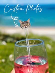 Reusable Acrylic Dog-Shaped Cocktail Stirrers, Wedding Pet Stir Sticks - Multicolor - View 2