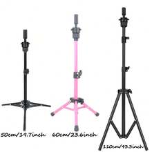Tripod Penyangga Wig yang Dapat Diatur Ukurannya 43 Inci dengan Dudukan Kepala Manekin, Rak Latihan Penataan Rambut Tugas Berat, Tripod Pelatihan Kecantikan yang Diperkuat, Cocok untuk Desain Gaya Rambut (Kepala Manekin Tidak Termasuk) - View 5