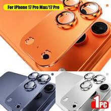 Yezodawee Camera Lens Protector - [Unbreakable] [Strong Adhesion] [Compatible With Phone Case] Metal Rear Camera Screen Protector (Orange, Silver, Blue) - A - View 3