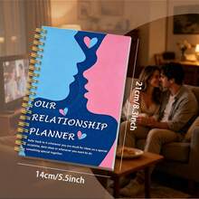 1 A5 Couples Relationship Diary And Planner - No-Date Challenge Schedule, Includes Daily/Weekly Planning Love Journal, Romantic Gift For Marriage - Colorful - View 2