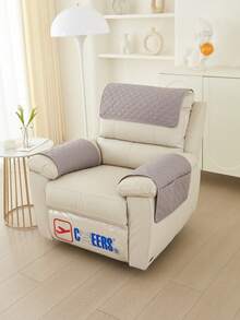 1pc Sofa Armrest Organizer With Pocket, Space-Saving Armrest Storage For Living Room Essentials, Books, Remote Controls - 1 Piece With Double Pockets - View 7