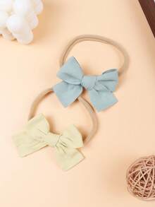 8pcs Girls Hair Accessories Set, Bow Hairbands, Sweet And Cute Hair Accessories, Suitable For Daily Use, Card Is For Photo Props, No Props Included In Shipment - Multicolor - View 3