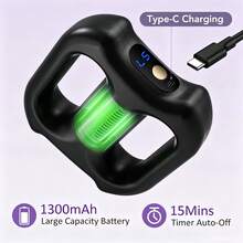 Hailicare Multi-Functional Electric Full Body Fascia Massager, Dual-Ring Vibrating Fascia Massage Device With Waist Belt, Rechargeable Slimming & Shaping Tool, Deep Tissue Muscle Relaxation, 3 Modes 5 Intensity Levels, Suitable For Whole Body Massage, Great For Post-Workout Recovery, Unisex Gift - View 6