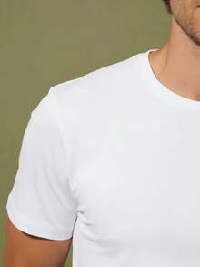 Colombia Heartbeat Cotton T-Shirt With Round Neck - 白色 - 查看 5