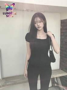Women Blouses & Shirts - Black - View 7