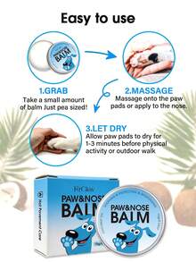 FurGlow 2-In-1 Pet Paw & Nose Balm For Dogs & Cats, Hydrates Dry Cracked Paws, Soothes Rough Nose, Gentle Lick- Formula, Moisturizing Care For Hot Pavement Walks, Easy To Apply For Daily Grooming, Ideal For Summer Outdoor Use And Paw Protection - Multicolor - View 6