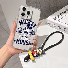 This Disney Mickey Mouse Pattern Lanyard Phone Case Features A Strong Magnetic Closure And Full Coverage Of Acrylic And TPU Material. It's Shockproof, Lightweight, And Suitable For IPhone17/16/11/13/15/15 Plus/15 Pro/15 Pro Max/12/14 Pro Max/11 Pro Max/12 Pro/12 Pro Max/13. It's A Popular Birthday Gift, Business Gift, Durable, Stain-Resistant, And Fingerprint-Resistant New Phone Case For Men And Women. It Also Includes A Mickey Mouse Phone Case And Mickey Mouse Doll Bracelet. Compatible With SamsungGalaxy S20, S21, S22, S23, And S24 Series. It's The Perfect Gift For Friends And Family. This Stylish Phone Case Is Fun, Lightweight, And Durable. IPhone17 Pro Max Phone Case, Minnie Phone Case. - Hồng - Xem 8
